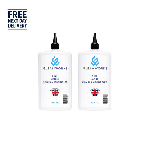 Leather cleaner - 2x, 2-in-1